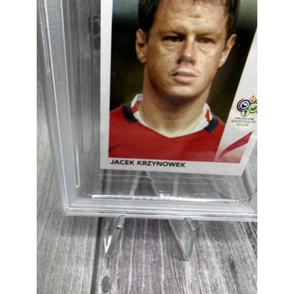 2006 PANINI WORLD CUP GERMANY STICKER #64 JACEK KRZYNOWEK PSA 6 Ex-nm Poland - Picture 7 of 10
